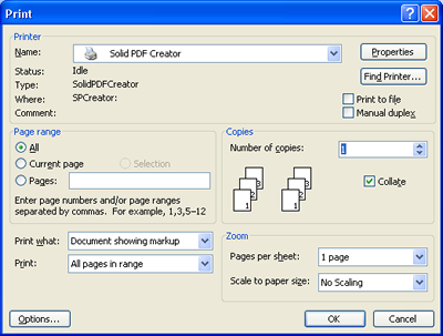 Starting Solid Pdf Creator
